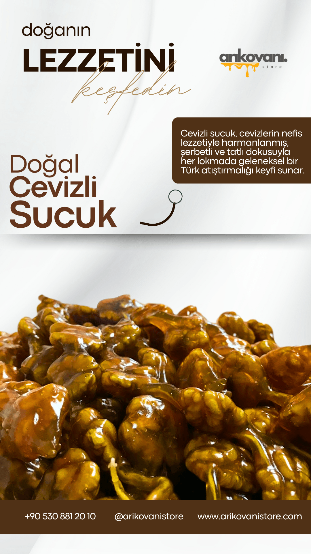 Doğal Cevizli Sucuk - arikovanistore