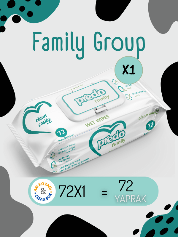 Family Islak Havlu Mendil (72 Yaprak) - arikovanistore