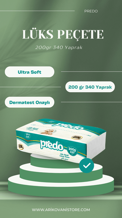 Ultra Soft Lüks Mendil 200 gr 340 Yaprak - arikovanistore