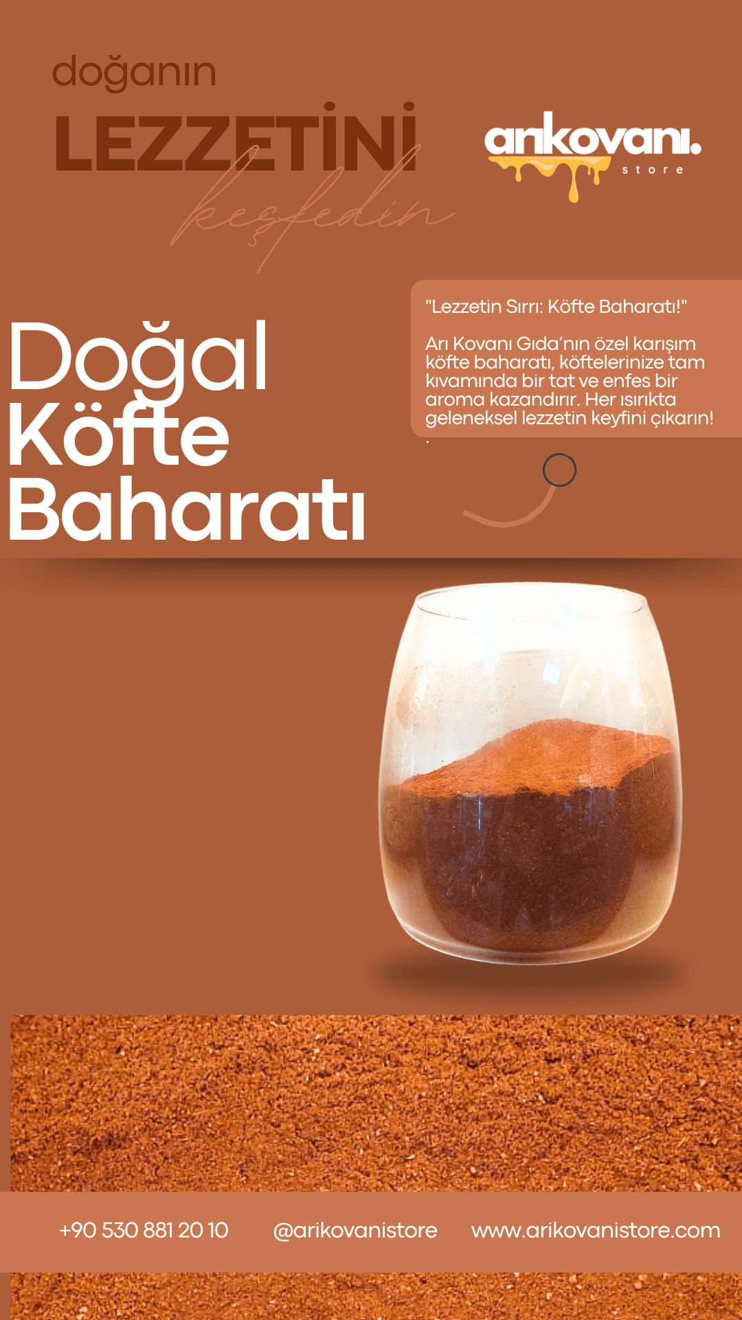 Doğal Köfte Baharatı - arikovanistore