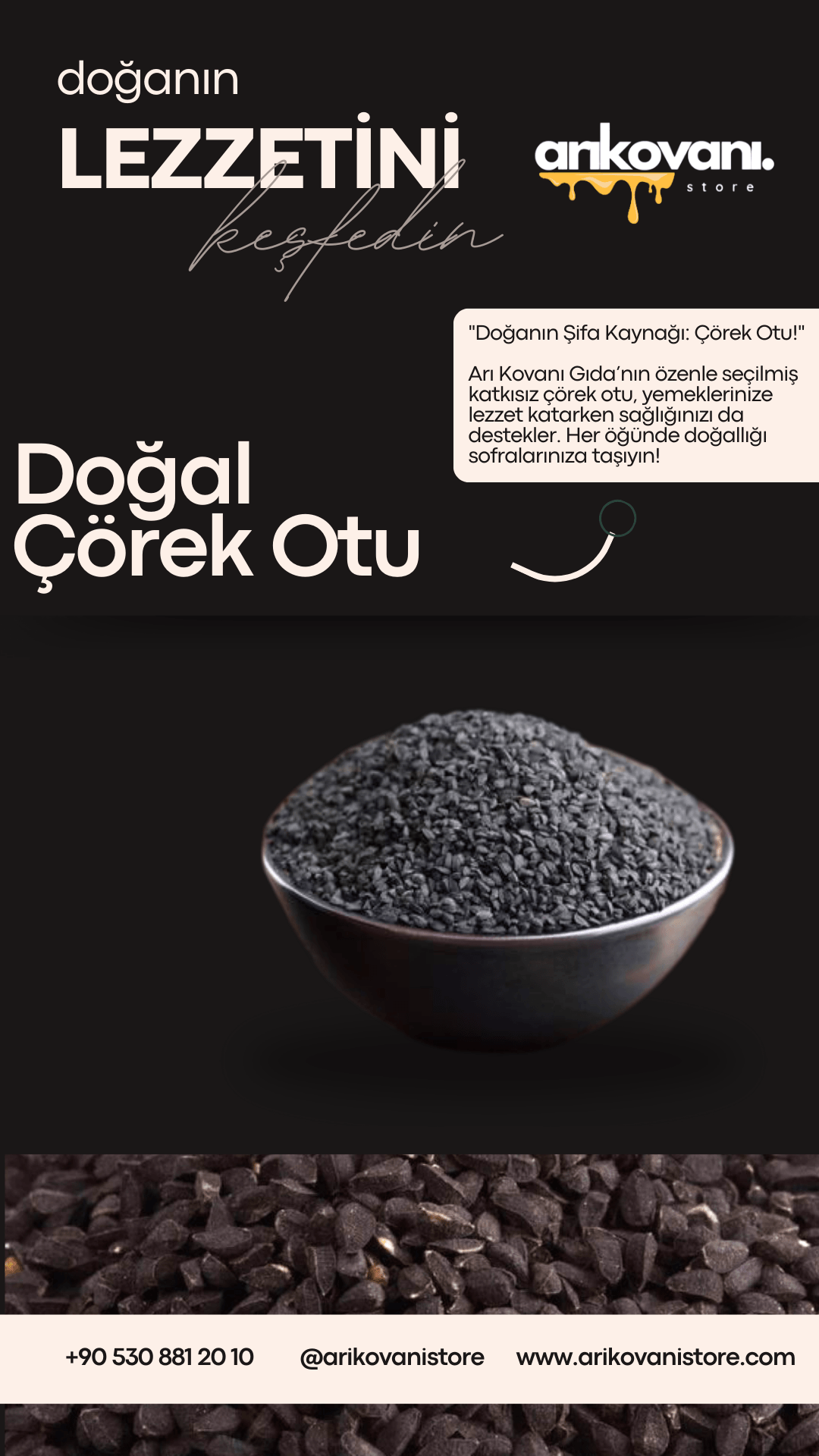 Doğal Çörek Otu - arikovanistore